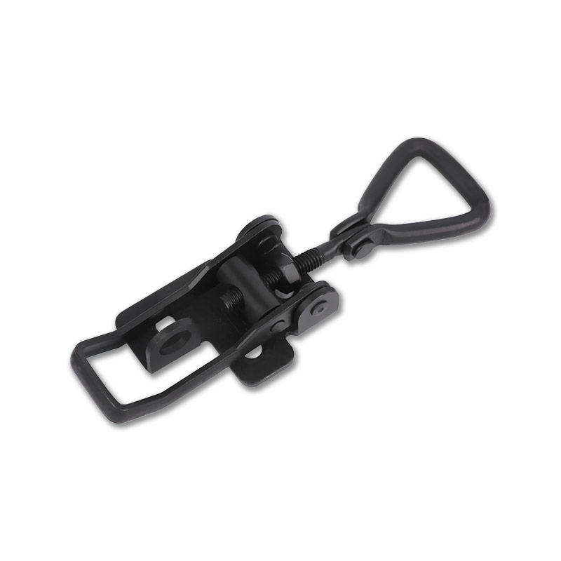XTL-HC5611 Pestillo de palanca ajustable, tornillo triangular de superficie negra de hierro con pestillo industrial con forma de cerradura