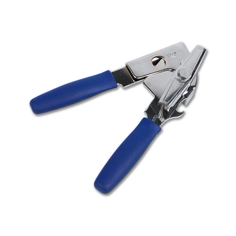 XT-CO-BuSH Abrelatas regular, abrelatas azul, abrelatas multifunción clásico de uso pesado de mano comercial