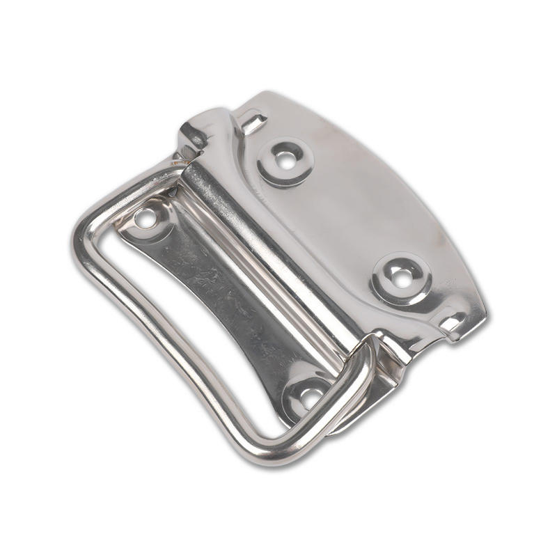 XTHB4303 Manija de vibración con anillo de cubierta, manija de mano con anillo de caja de acero inoxidable 304 para maquinaria industrial y cajas de madera